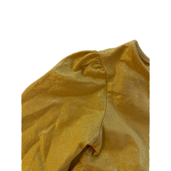 max studio kids gold metallic dress 3T ruffle - Picture 2 of 8